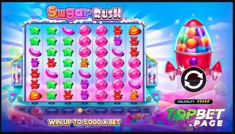 Hướng dẫn luật chơi Sugar Rush Topbet