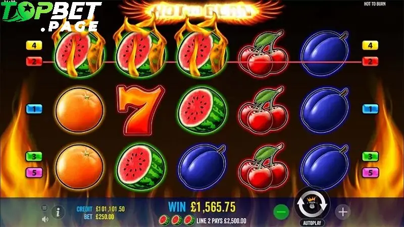 Mẹo chơi Hot to Burn Topbet thắng lớn